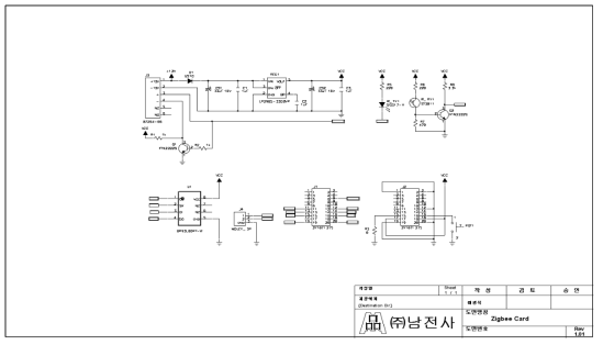 Zigbee 모뎀 회로도