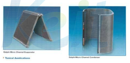 마이크로 채널 증발기 및 응축기(Delphi사)