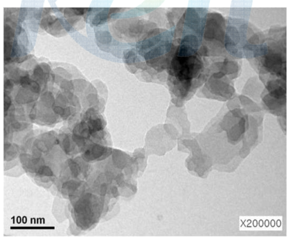 TEM picture of DPP red 254 crude.