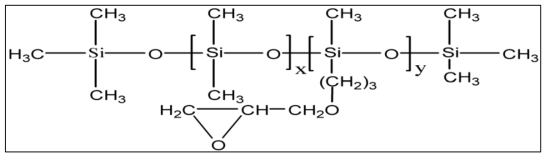 EpoxySilicone Oil의 구조식