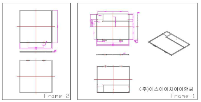 프레임 기구 설계도면