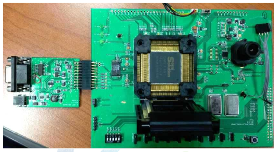 개발된 ISP 통합칩의 tset B/D