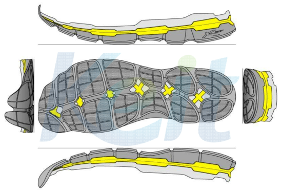 X-bar 신발밑창 1차 디자인