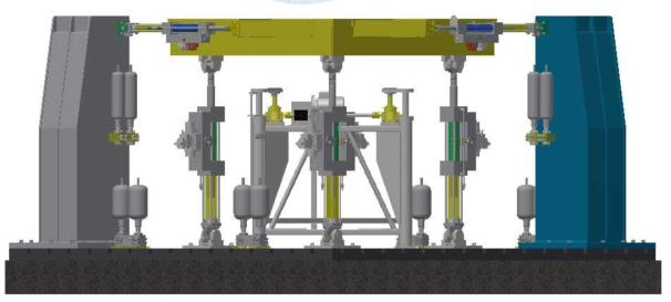 지진시험기 통합 3차원 모델링 조립도