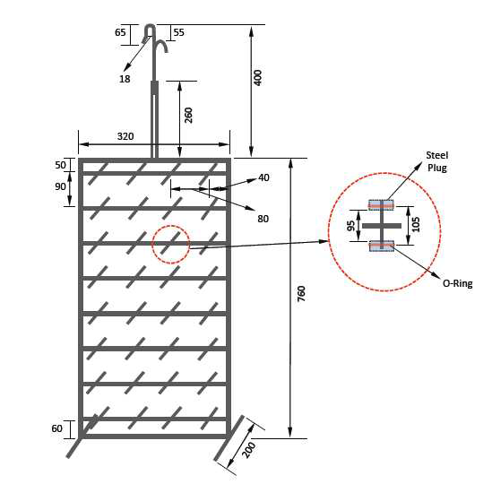 Decoupler Pulley의 Rack 및 masking plug 도식도