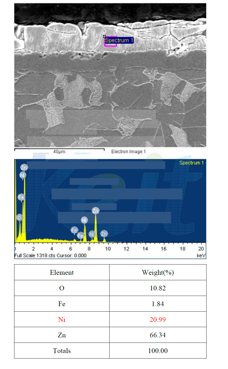 최종시제품-3 Zn-Ni 도금층 중 니켈 함량