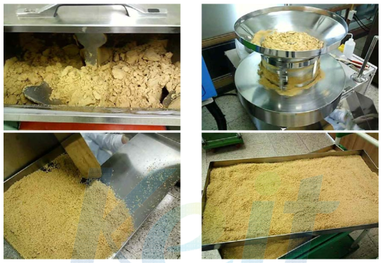 Development process of granule tea.