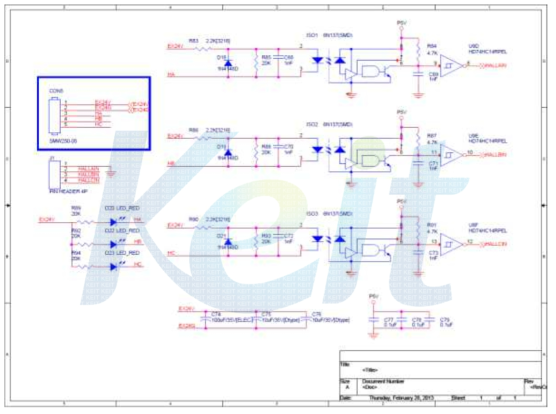 Hall Encoder Signal Input Circuit