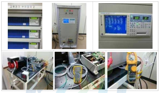 2단계 정격출력 특성시험용 부하 및 계측장비 구성