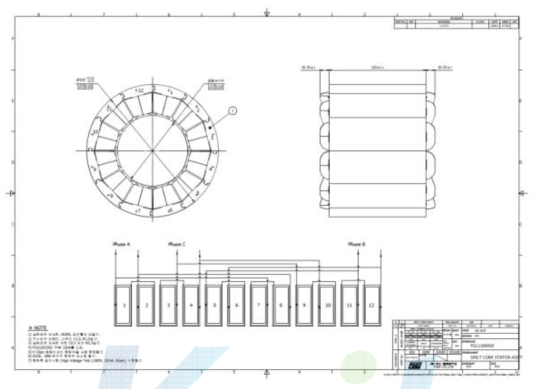 STATOR 결선도면