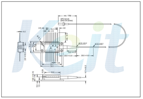 1604nm Laser Diode Drawing