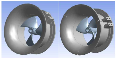 Comparison between 1st and 2nd year impeller guide tube feature