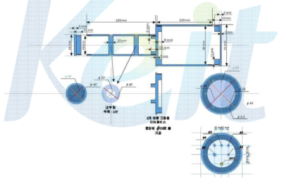 GM-Tube Type Area Monitoring System 외형설계도