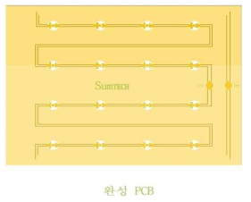 완성 COB Package Plate부 디자인.