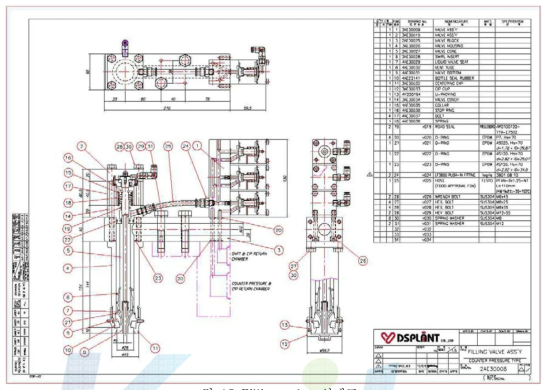 Filling valve 설계도