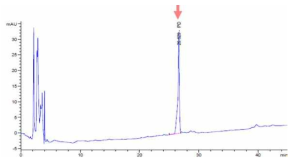 Platycodin D(표준물질)의 HPLC 분석