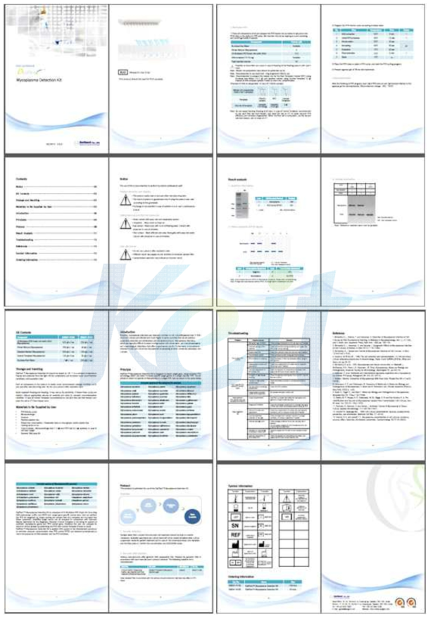 DiaPlexC Mycoplasma Detection Kit 제품사용설명서