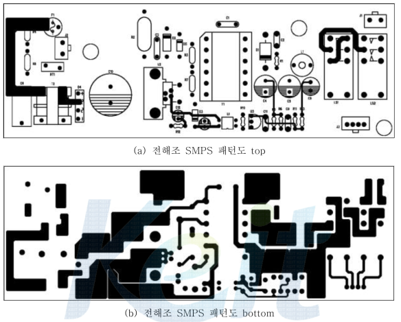 전해조 SMPS PCB 패턴 도면