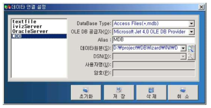 DBWizard 데이터베이스 연결 설정