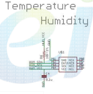 온습도 센싱 회로도