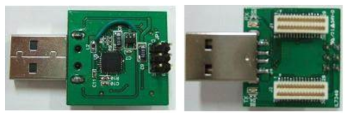 USB Interface Board의 앞/뒤면