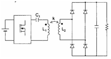 Series resonant tank in the primary side