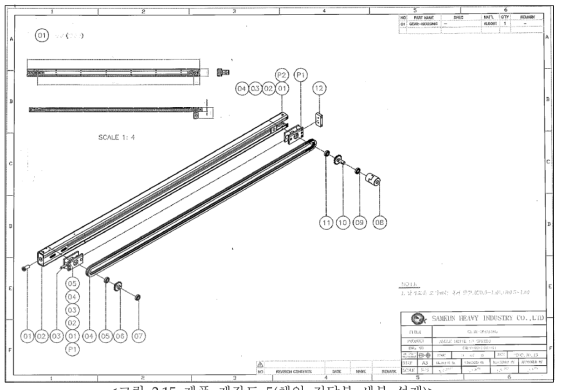 제품 제작도 5(체인 전달부 세부 설계)