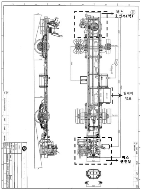 차체 프레임 도면