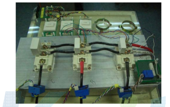 3상 PWM 컨버터의 IGBT 스위칭 실물사진