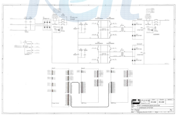 50KW 충전기 전원부 회로도