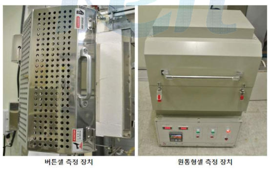 고체산화물 연료전지의 단위전지 성능 평가 장비.