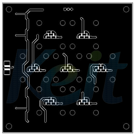 2차 버전의 LED 구동회로 PCB 도면