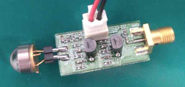 가시광 통신용 수신 모듈 사진