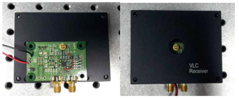 수신 회로 및 케이스 전체 구성 사진