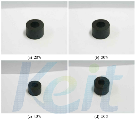 The pictures of carbonization residue with complex swine manure content