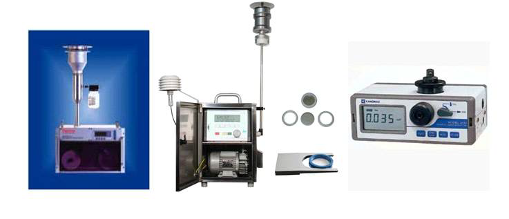 현재 사용되고 있는 부유분진 측정장비.