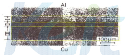 Al-Cu 확산접합계면에 있어서 금속간 화합물층 (Ⅰ,Ⅱ,Ⅲ)