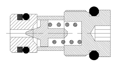 릴리프 밸브 도면(2D)