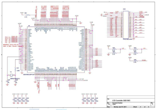 LCD controller 회로도