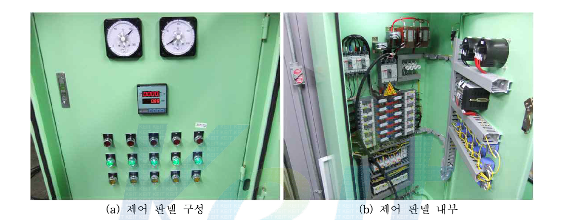 기체분리막 시스템 local 제어 판넬 구성도