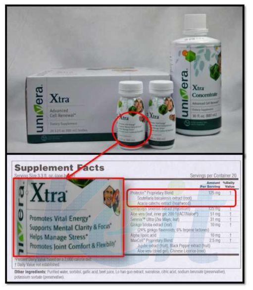 Univera Xtra 제품