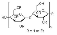 Ethyl cellulose 분자구조