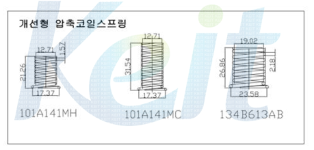 개선형 압축코일 스프링 도해