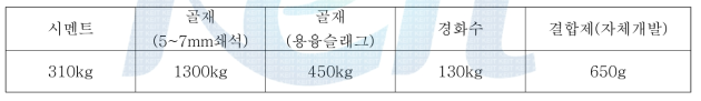 2차 목업 테스트 적용 배합