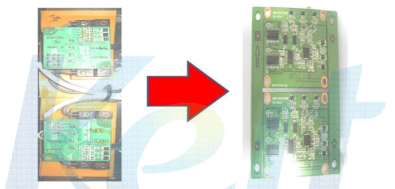 센서보드(초기개발PCB ->현재PCB) 사진