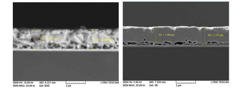 CIGS 증착 단면 SEM사진