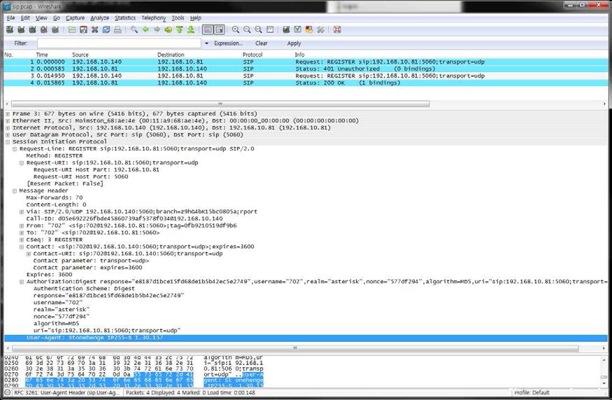 SIP Register 메시지