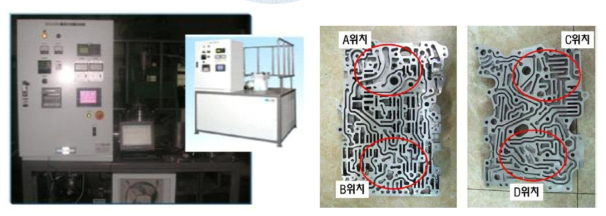 Al 주조용 가스 분석기 및 분석 위치