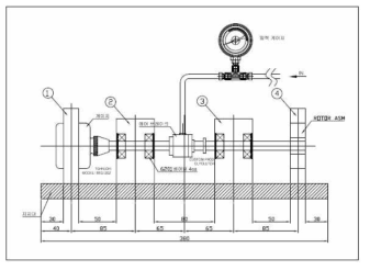 모터부 토크 검사설비 설계도