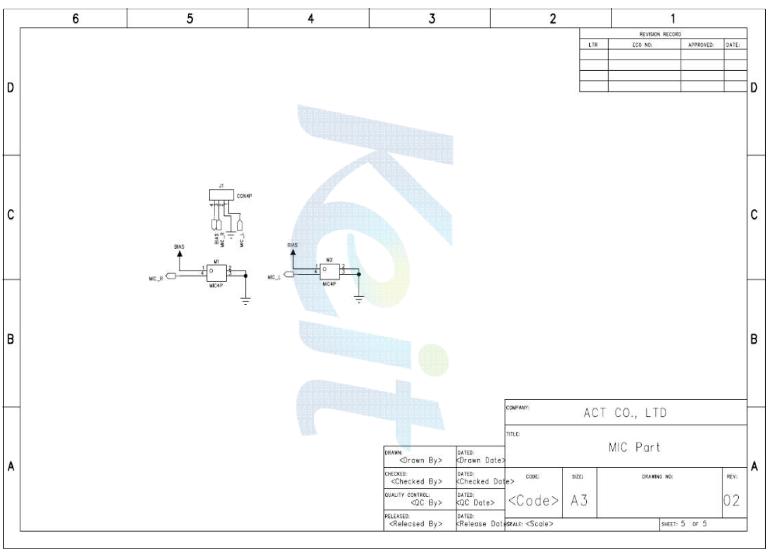 Mic PCB Schematic